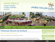 Tablet Screenshot of jamestaylorflowers.com